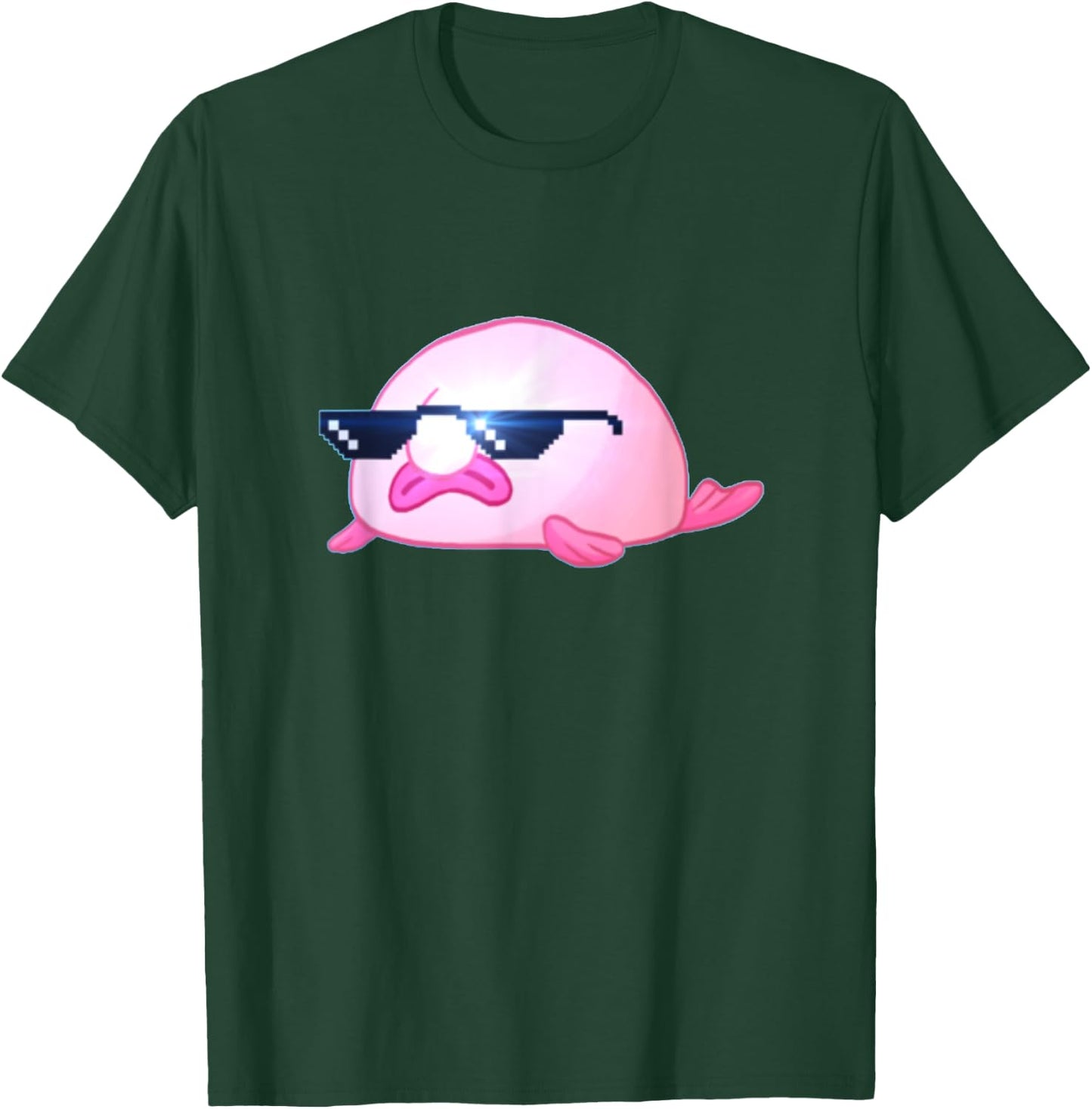 Cool Blobfish T Shirt With Sunglasses T-Shirt - T-Shirt | Forest