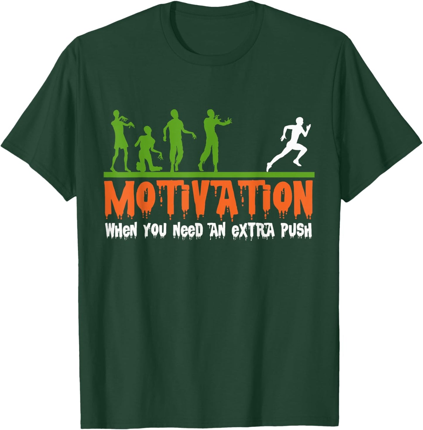 Zombie Halloween Costume Fitness Motivation, Funny Gym T-Shirt - T-Shirt | Forest
