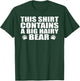 Gay Bear - Big Hairy Bear T-Shirt - T-Shirt | Forest