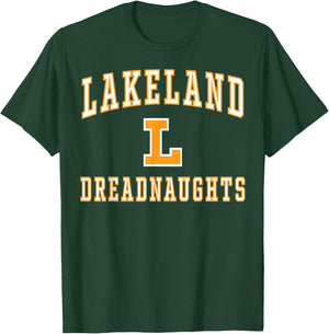 Lakeland High School Dreadnaughts C1 T-Shirt - T-Shirt | Forest
