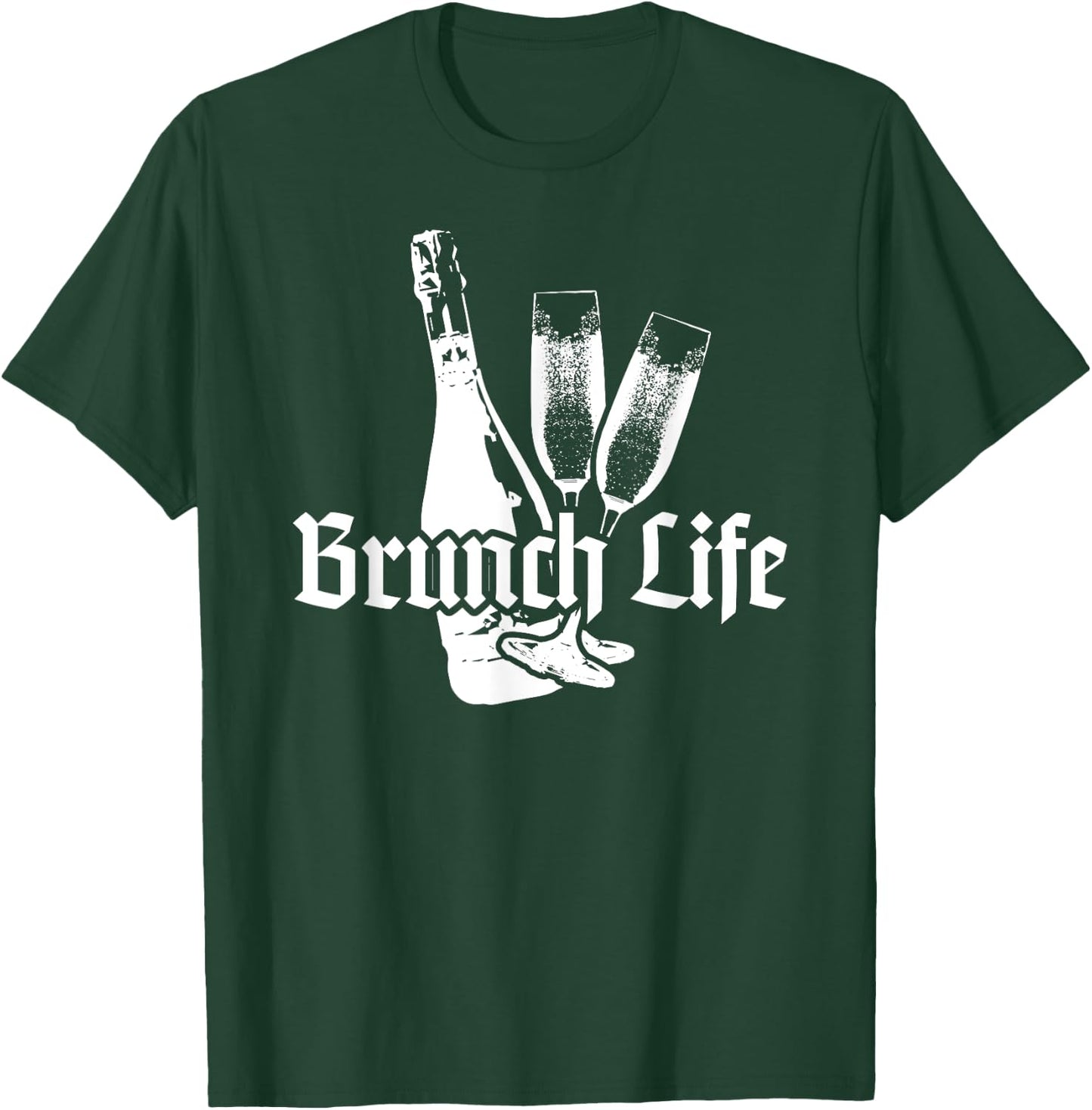 Brunch Life T Shirt Women Family BFF Drinking Funny T-Shirt - T-Shirt | Forest
