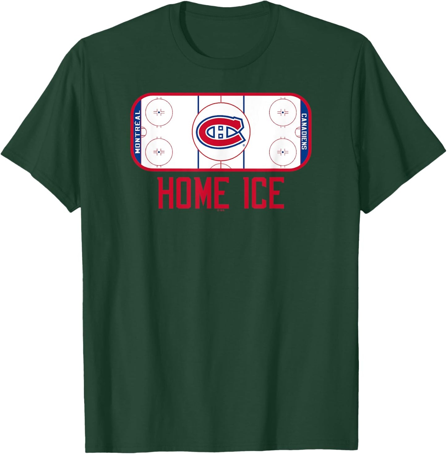 Montreal Canadiens Home Ice Black Officially Licensed T-Shirt - T-Shirt | Forest