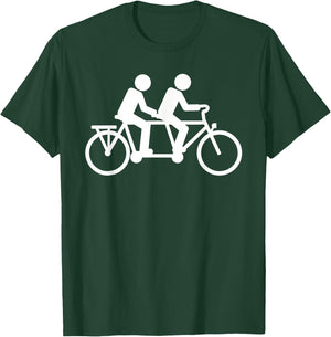 Tandem bike T-Shirt - T-Shirt | Forest