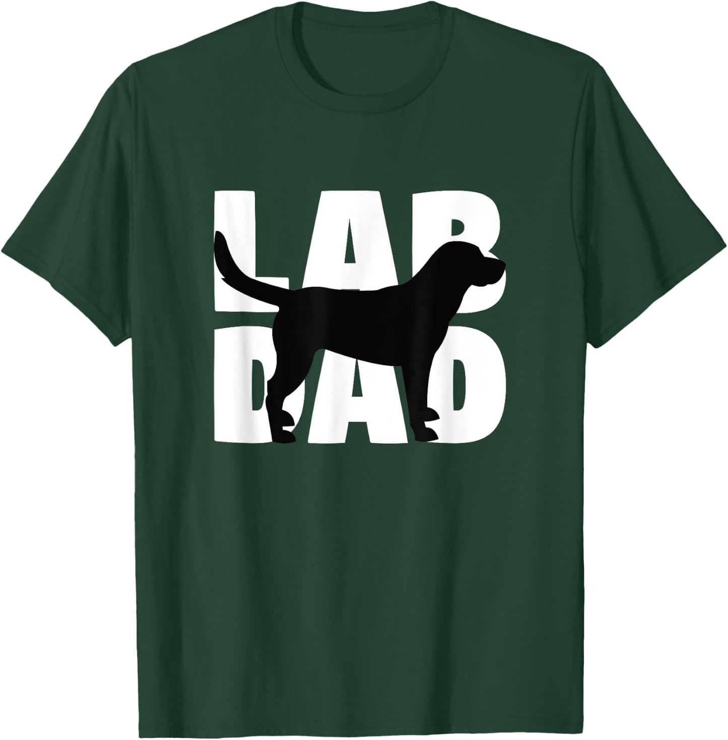 Lab Dad Labrador Retriever Dad Gift Dog Dads Men Women Kids T-Shirt - T-Shirt | Forest