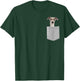 Dog in Your Pocket Greyhound with Glasses on Women Girls Kids T-Shirt - T-Shirt | Forest