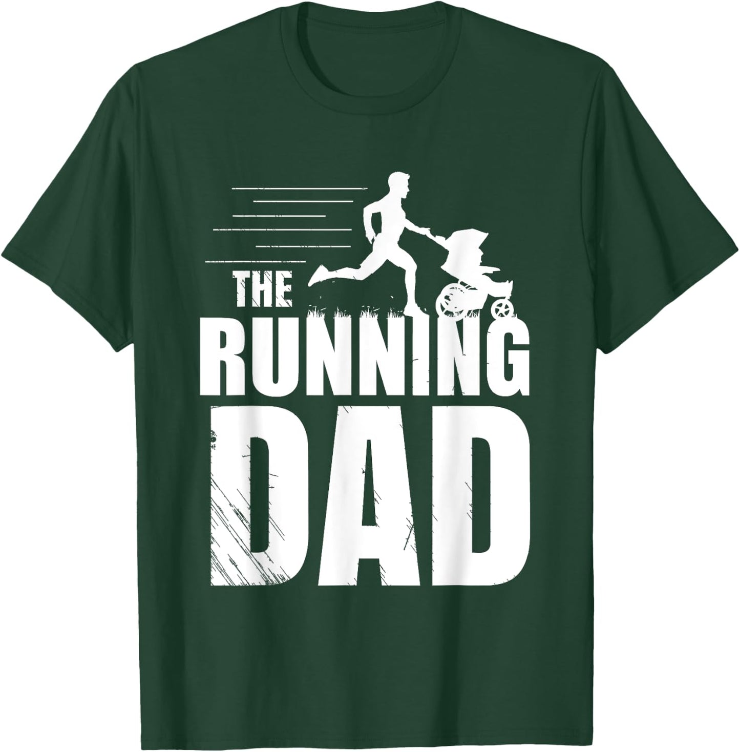 Running Dad Walking Dad Gift Father's Day T-Shirt - T-Shirt | Forest