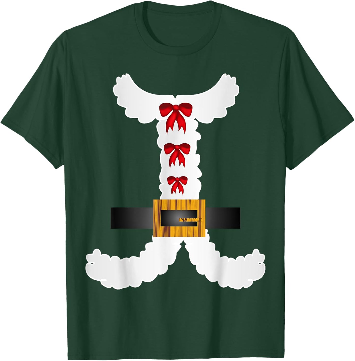 Cranberrysky Retro Cute Cartoon Christmas Mrs Claus - Women's Red Short Sleeve Classic Fit - Small T-Shirt - T-Shirt | Forest