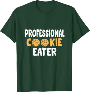 Professional Cookie Eater Funny Christmas Cookie Baker T-Shirt - T-Shirt | Forest