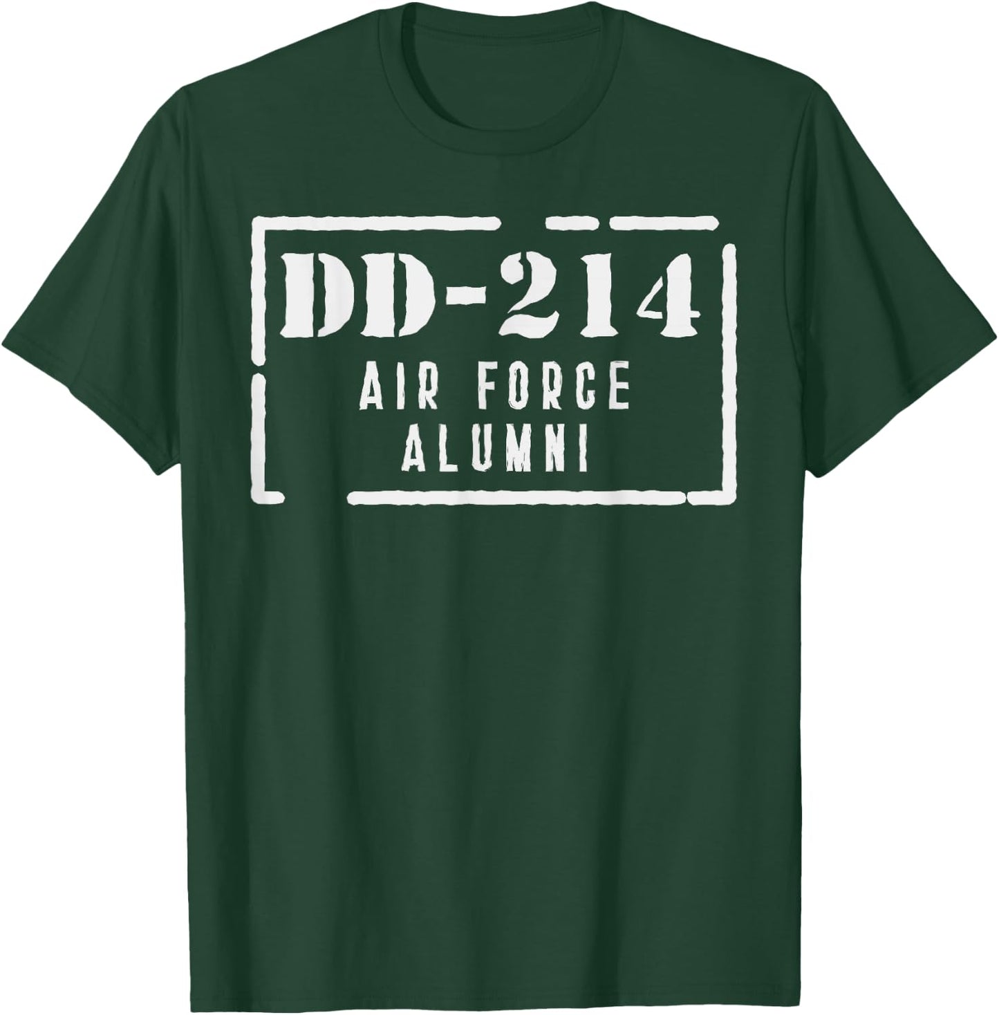 DD-214 Air Force Alumni Proud USA Armed Forces Veteran Gift T-Shirt - T-Shirt | Forest