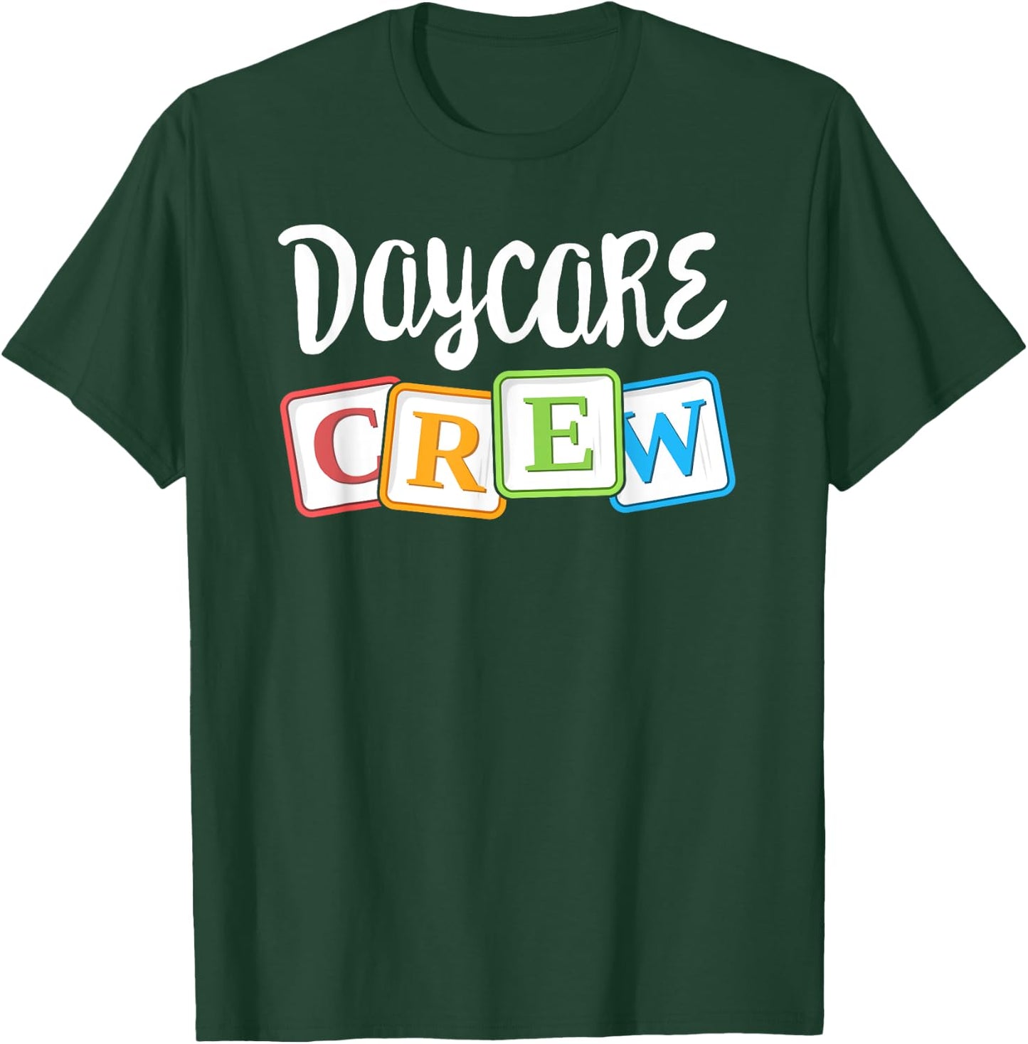 Daycare Crew Childcare Team Squad Provider After School T-Shirt - T-Shirt | Forest