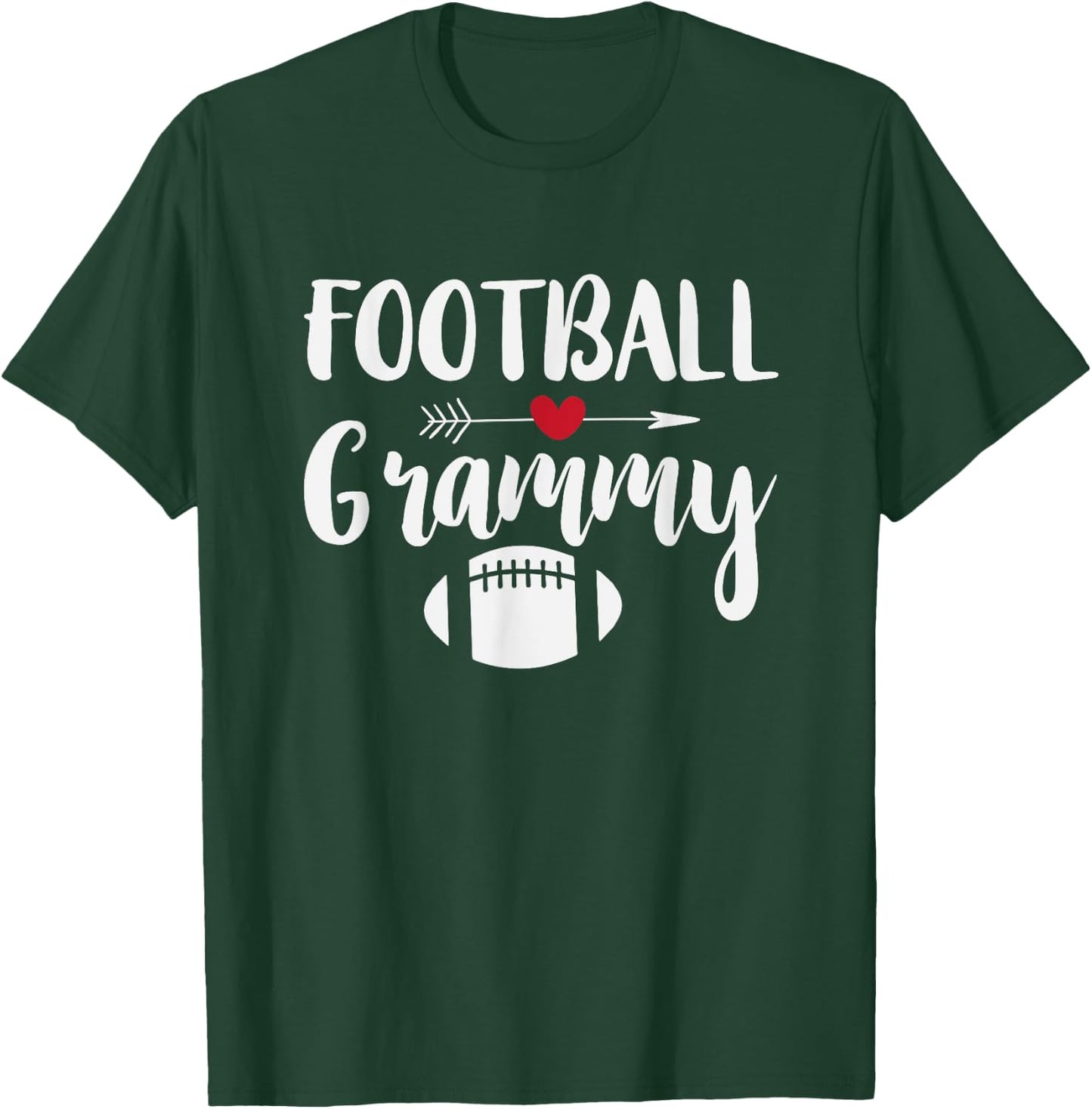 Football Grandma Shirt Sports Grandmother Grammy Gift T-Shirt - T-Shirt | Forest