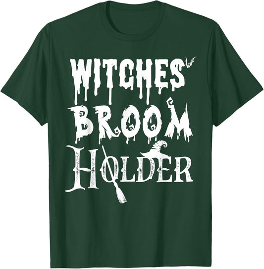 Halloween Security Shirt I Witches' Broom Holder T-Shirt - T-Shirt | Forest