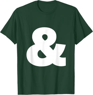 And sign & ampersand symbol, alphabet Initial shirt T-Shirt - T-Shirt | Forest