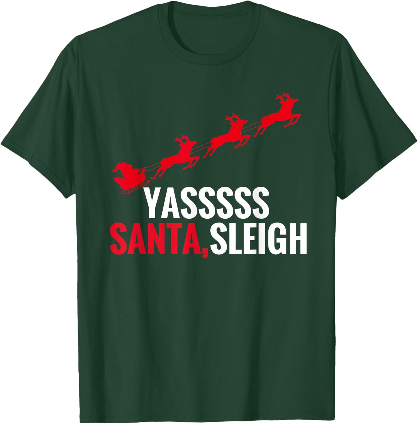 Yas Santa Sleigh T-Shirt - T-Shirt | Forest