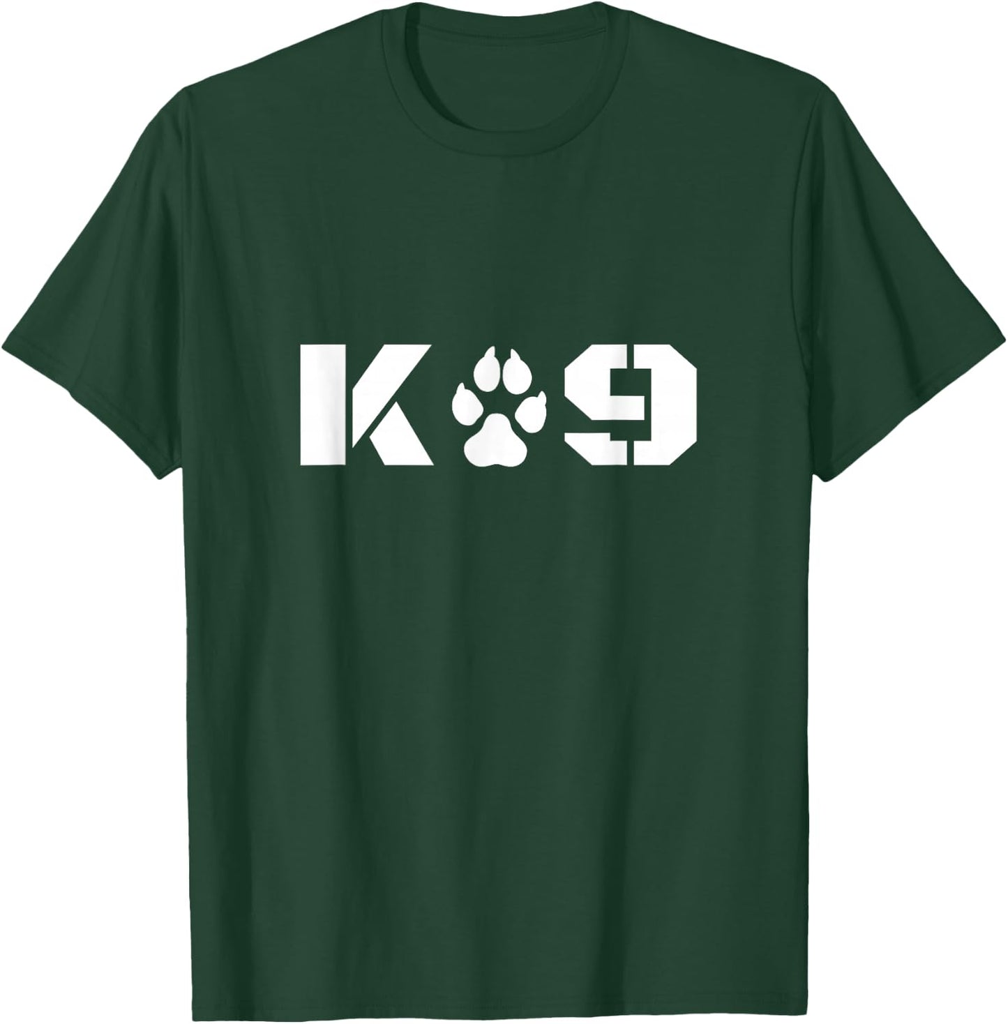 K-9 Officer Canine K9 Unit Police Dog Paw Handler Trainer T-Shirt - T-Shirt | Forest