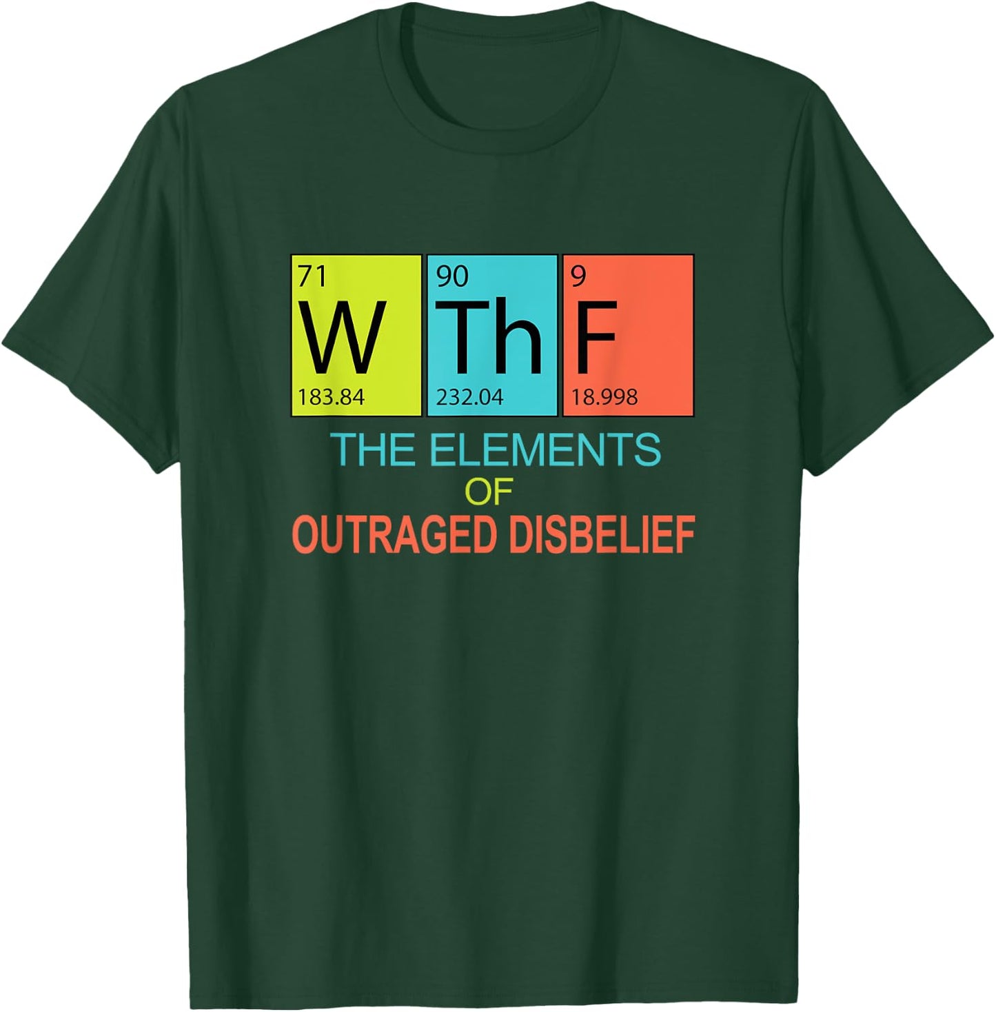 Funny Pro Science Pun Pro Democracy Political Periodic Table T-Shirt - T-Shirt | Forest