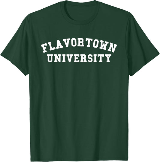 Flavortown University American Food Gift Flavor Town T Shirt T-Shirt - T-Shirt | Forest