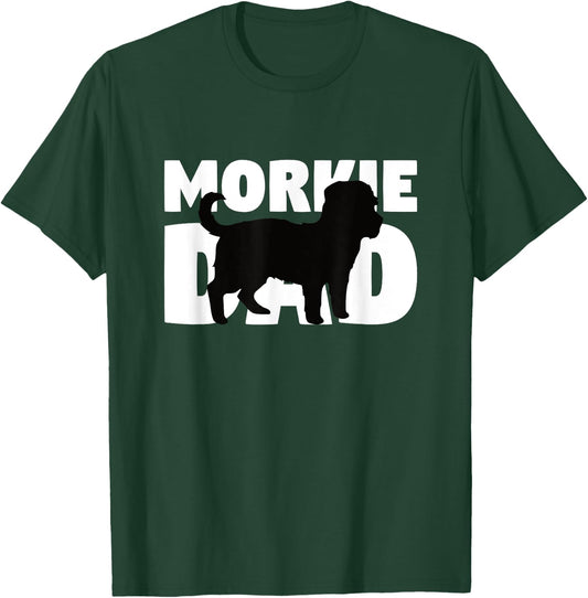 Morkie Dad Morkie Gift Father Dog Dad Men Women Girls Kids T-Shirt - T-Shirt | Forest