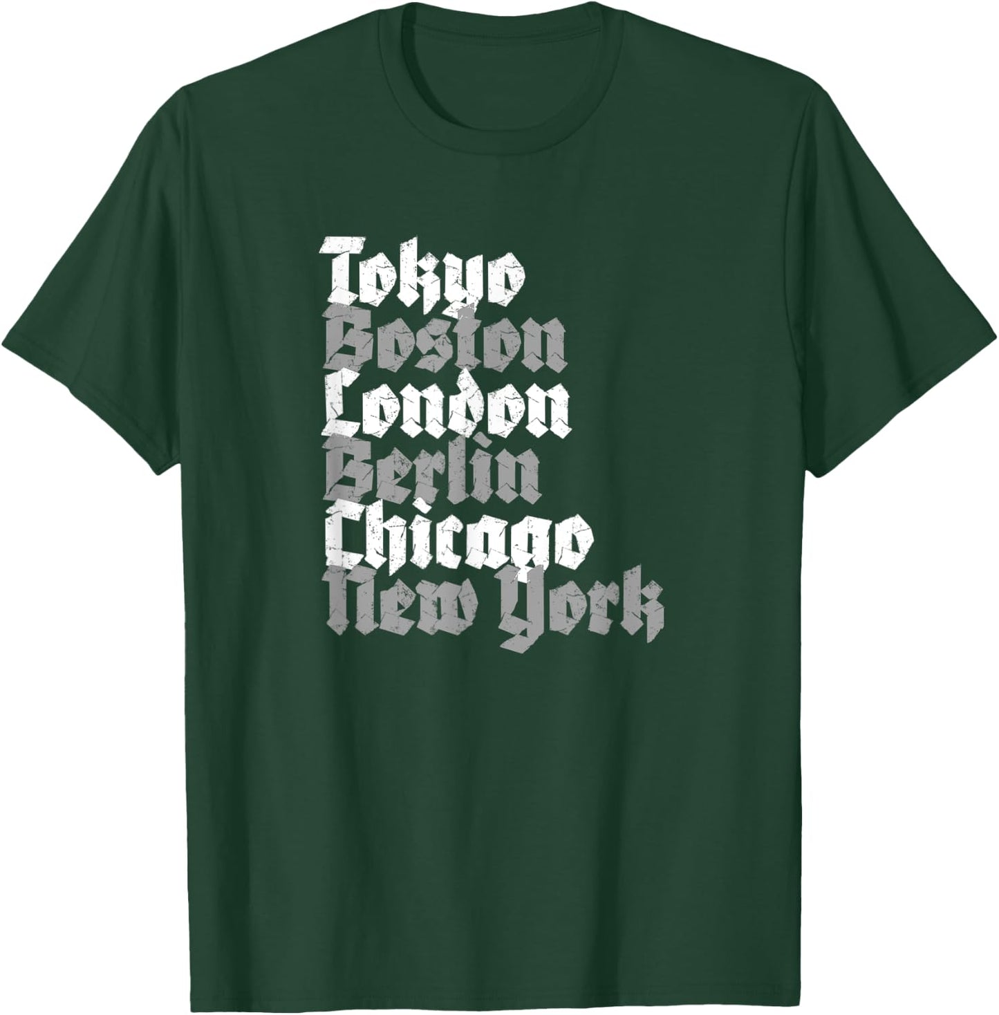World Marathon Majors Cities T-Shirt - T-Shirt | Forest