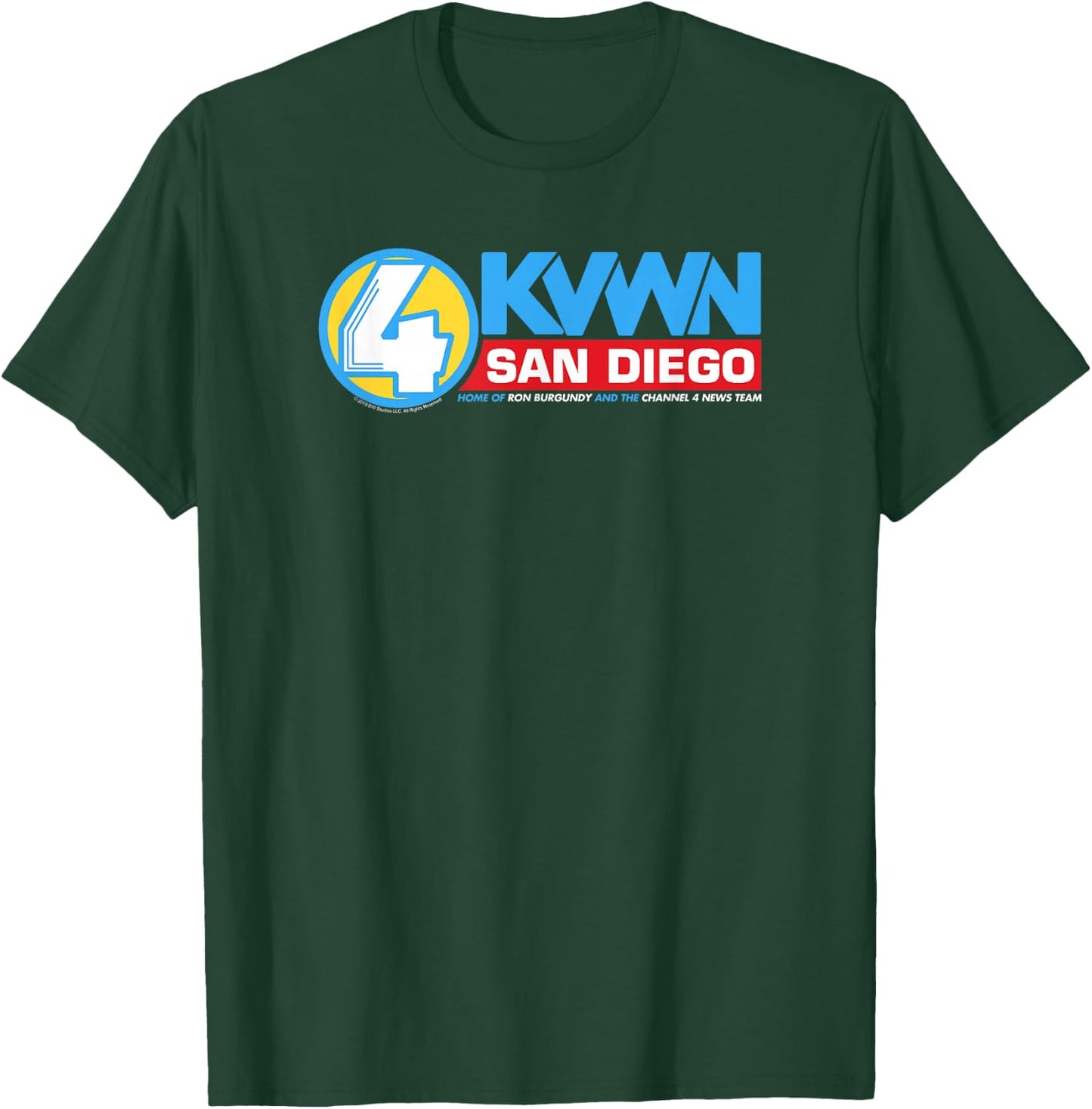 Anchorman KVWN San Diego T-Shirt - T-Shirt | Forest