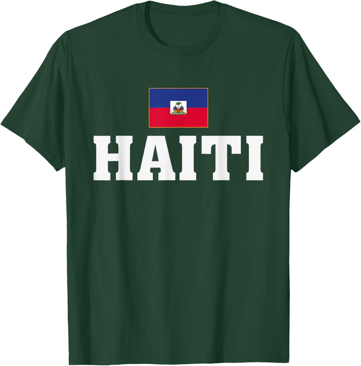 Haiti Flag Patriotic Country Roots Souvenir T-Shirt - T-Shirt | Forest