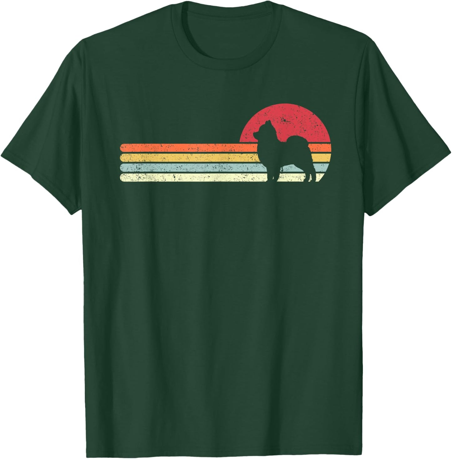 Pomeranian Shirt. Retro Style T-Shirt - T-Shirt | Forest