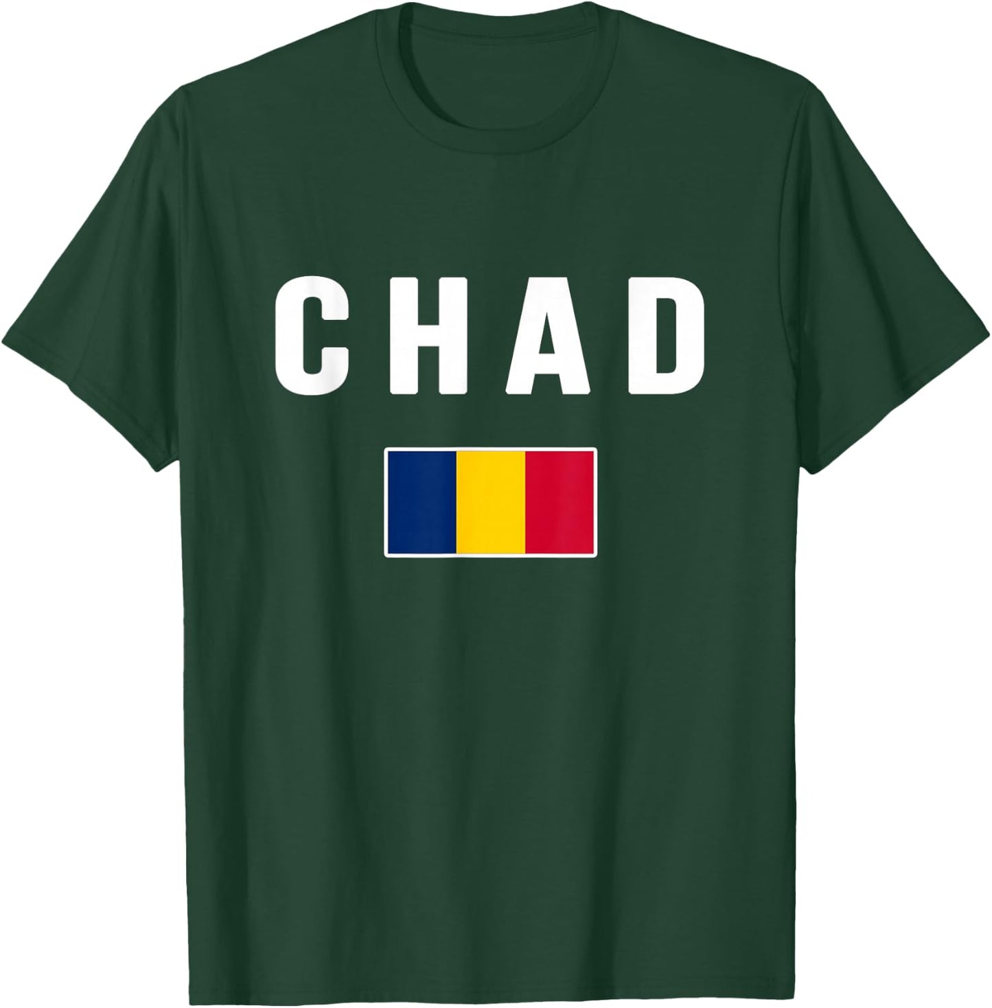 Chad Country Flag T-Shirt - T-Shirt | Forest