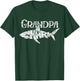 Grandpa Shark T Shirt Family Matching Men Jawsome Gifts T-Shirt - T-Shirt | Forest