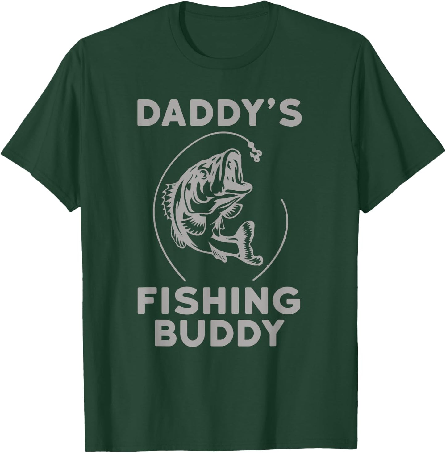 Daddy's Fishing Buddy Perfect Dad Gift Shirt T-Shirt - T-Shirt | Forest