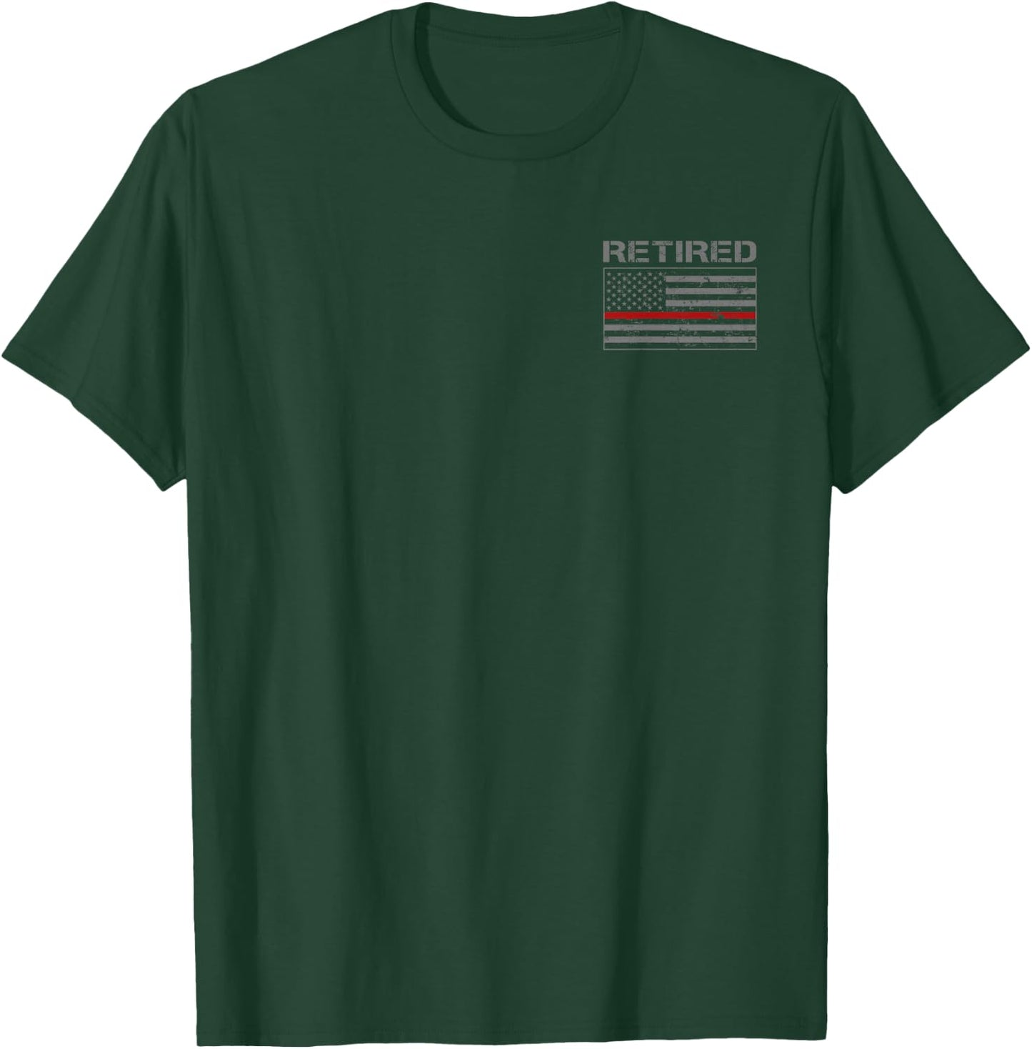 Retired Firefighter Gifts Firefighter Retirement Gifts T-Shirt - T-Shirt | Forest