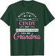 Zum2 Grandma Gifts Cindy Personalized Grandma - Women's - Black - 3X-Large - Short Sleeve - - Classic Fit - Cotton & Polyester Blend T-Shirt - T-Shirt | Forest