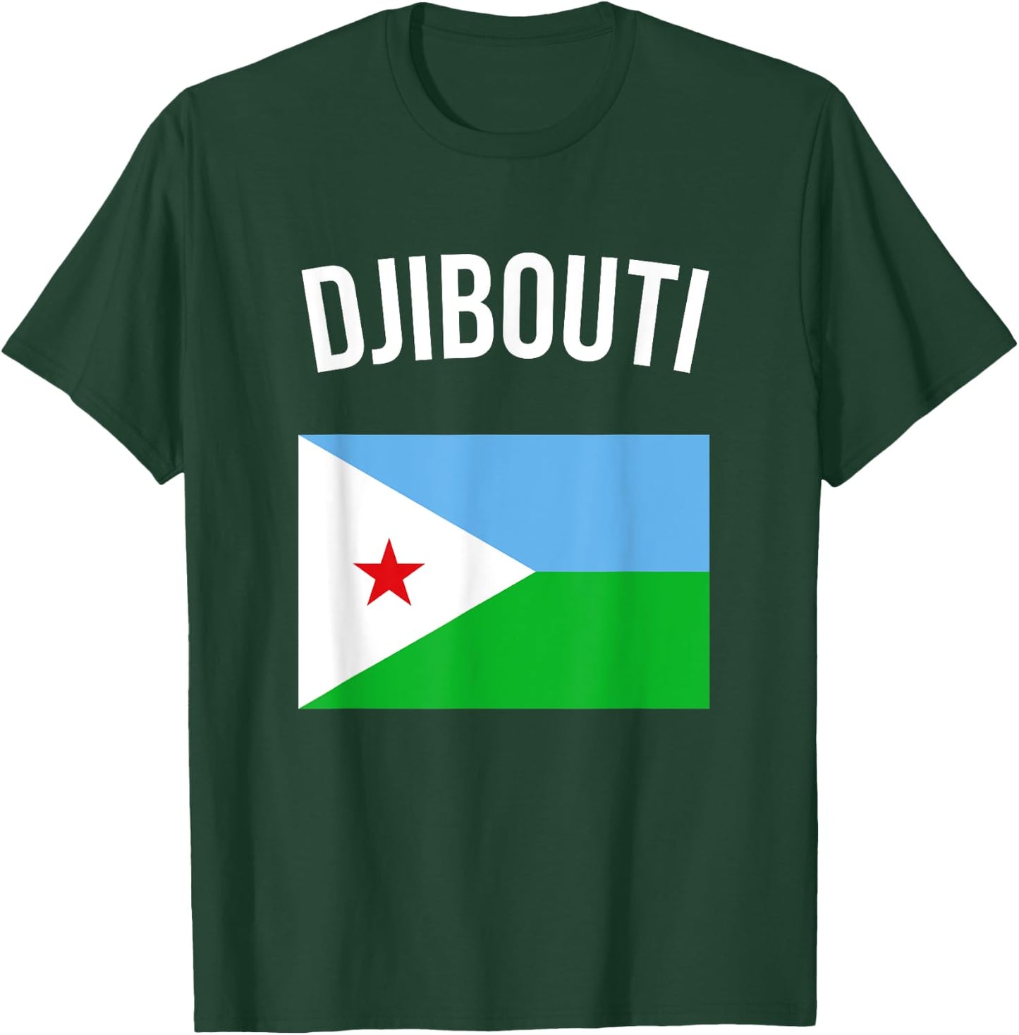 Djibouti Djiboutian Flag & Vacation Gift T-Shirt - T-Shirt | Forest