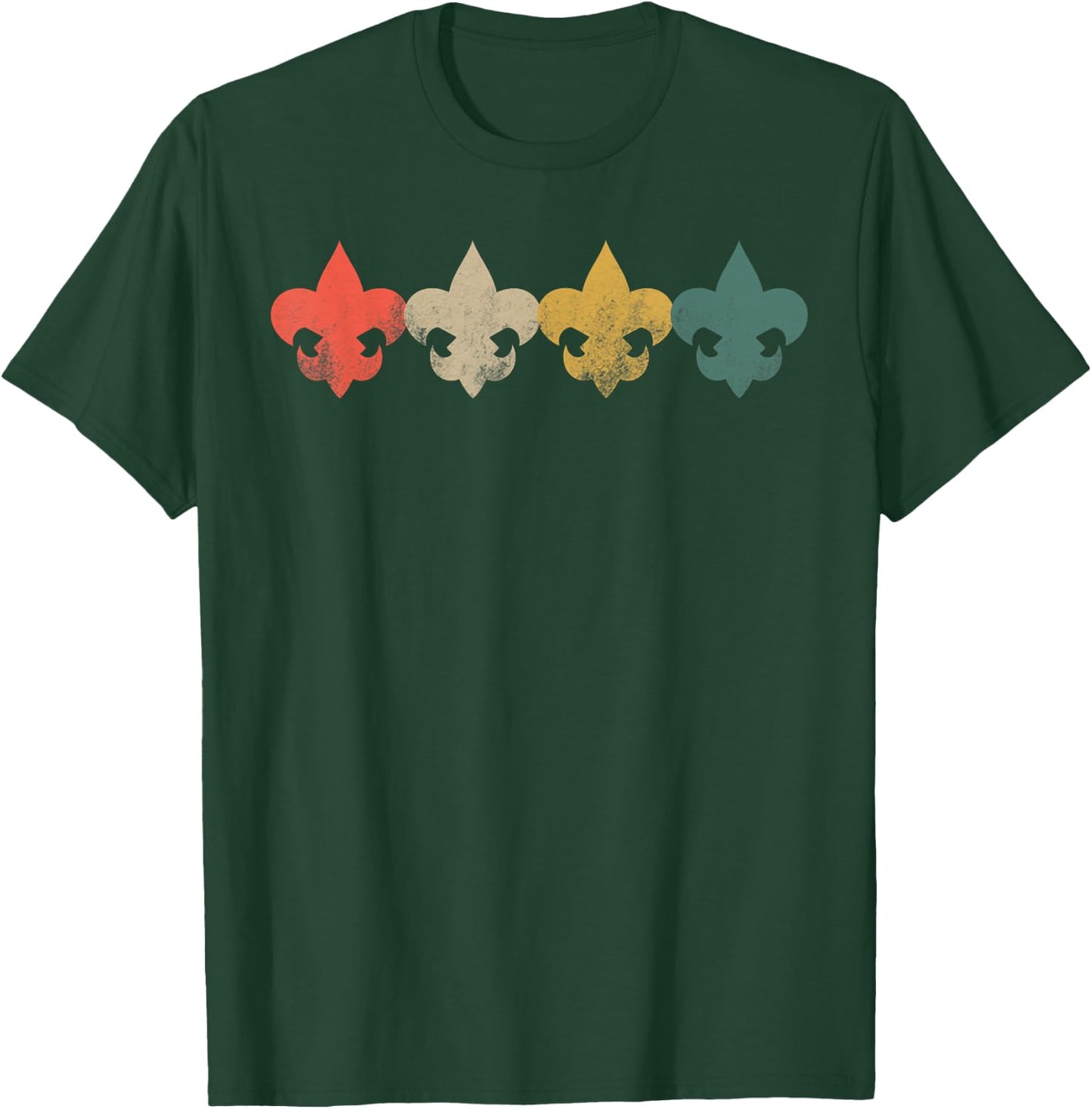 Men Women Boys Girls | Retro Vintage Scouting T-Shirt - T-Shirt | Forest