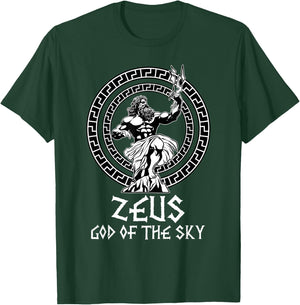 Greek Mythology Shirt Ancient Greece History Lovers of Zeus T-Shirt - T-Shirt | Forest