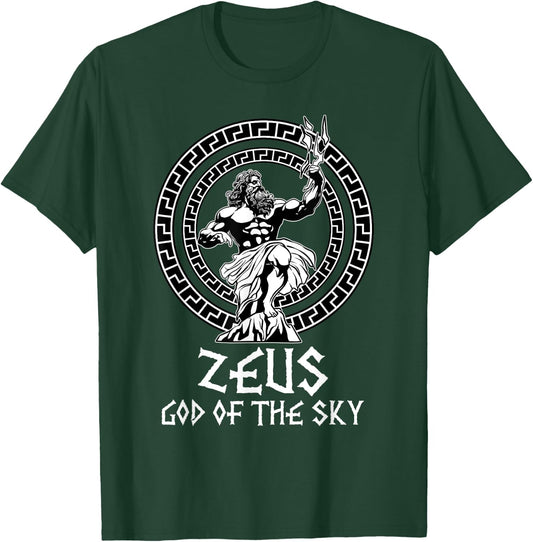 Greek Mythology Shirt Ancient Greece History Lovers of Zeus T-Shirt - T-Shirt | Forest