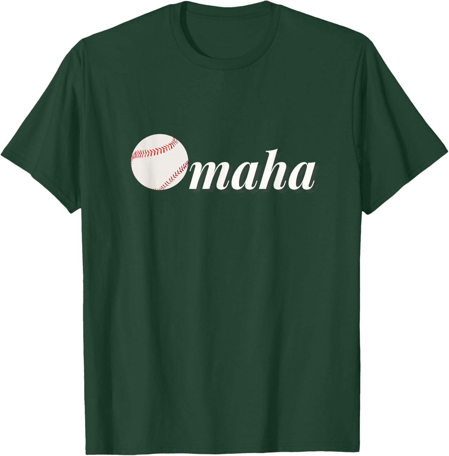Omaha Baseball College Baseball Fans T-Shirt - T-Shirt | Forest