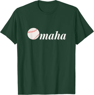 Omaha Baseball College Baseball Fans T-Shirt - T-Shirt | Forest