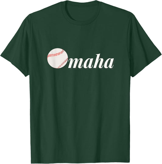 Omaha Baseball College Baseball Fans T-Shirt - T-Shirt | Forest