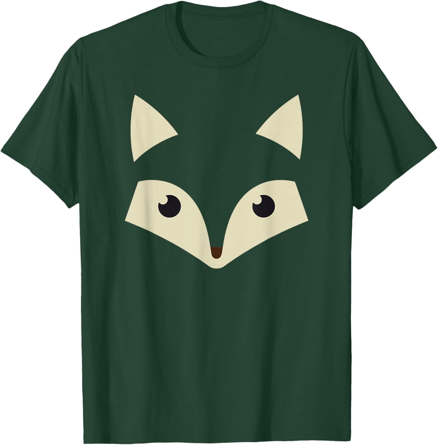 Cute Fox Face Awesome Halloween Costume Gift Shirt T-Shirt - T-Shirt | Forest