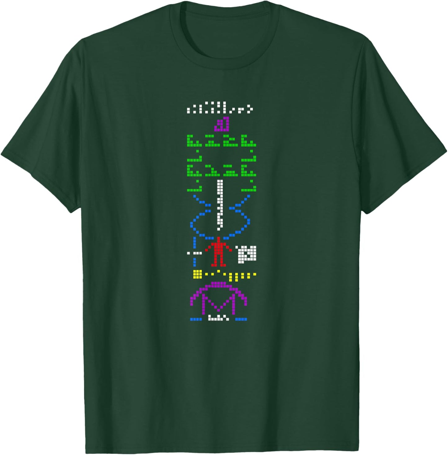 Arecibo Message Space Exploration T-Shirt - T-Shirt | Forest