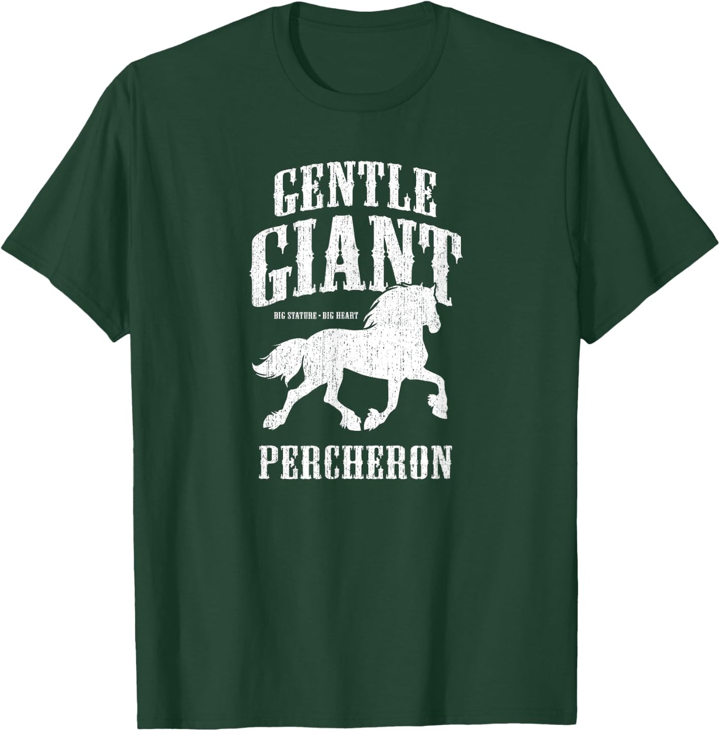 Gentle-Giant: Percheron Draft Horse T-Shirt - T-Shirt | Forest
