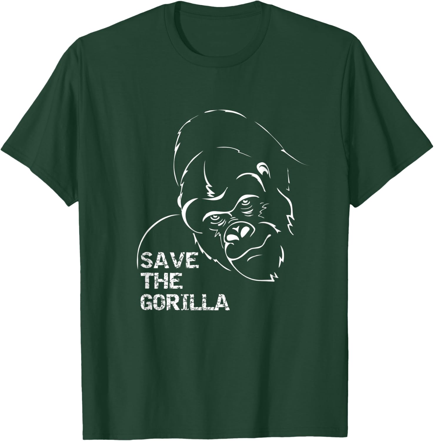 Save The Gorilla Conservation T-Shirt - T-Shirt | Forest