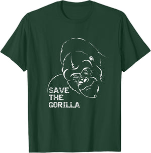 Save The Gorilla Conservation T-Shirt - T-Shirt | Forest
