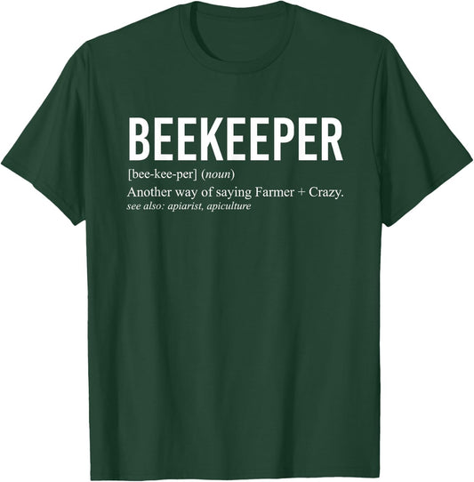Beekeeper Gifts Beekeeper Definition Apiculture - Adults, Casual Wear Lovers - Black - Short Sleeve - Small T-Shirt - T-Shirt | Forest