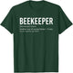 Beekeeper Gifts Beekeeper Definition Apiculture - Adults, Casual Wear Lovers - Black - Short Sleeve - Small T-Shirt - T-Shirt | Forest