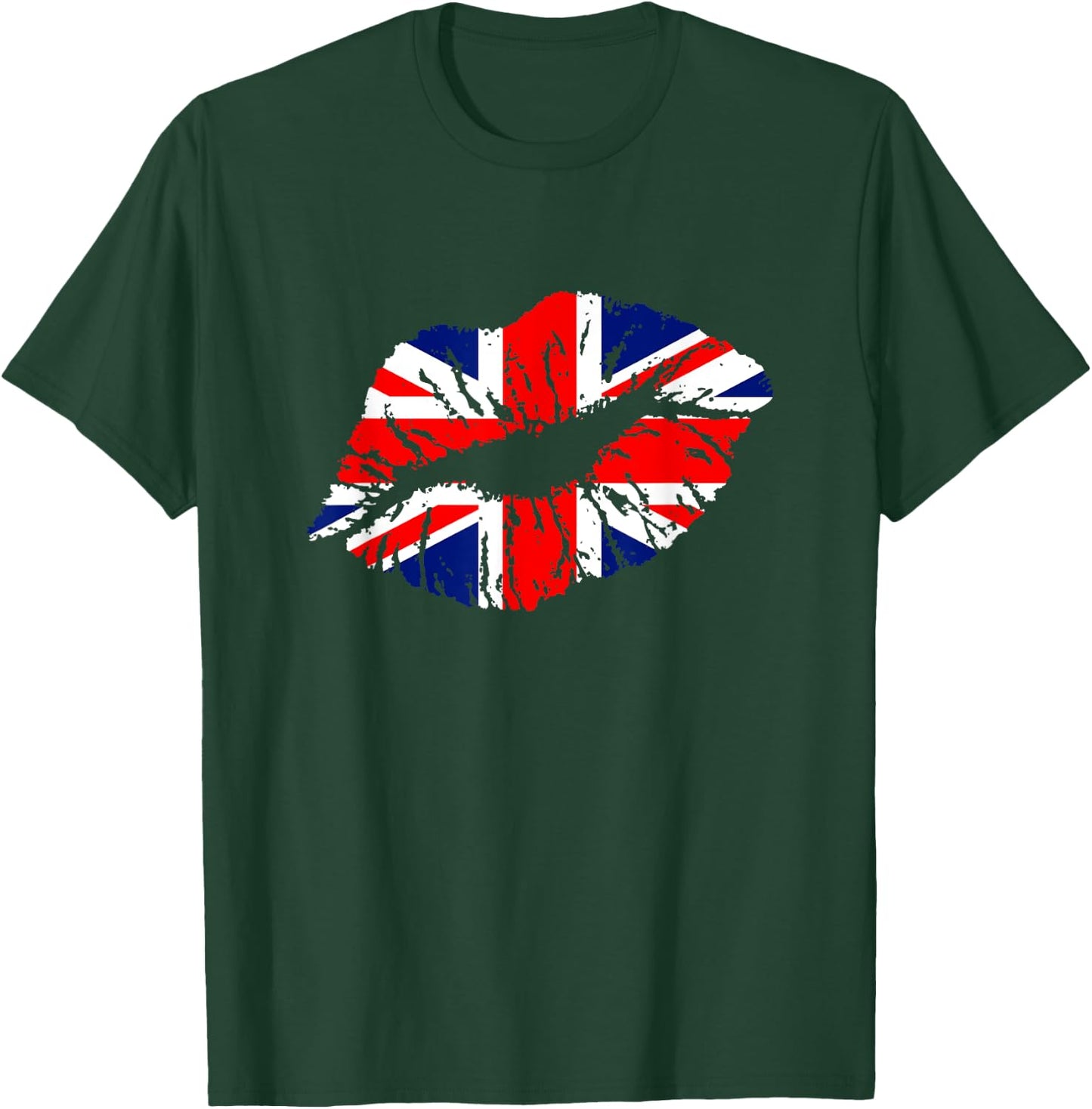 Great Britain England Lips Shirt Gift Brit T-Shirt - T-Shirt | Forest