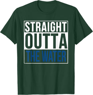 STRAIGHT OUTTA THE WATER T SHIRT - Christian Baptism T Shirt T-Shirt - T-Shirt | Forest