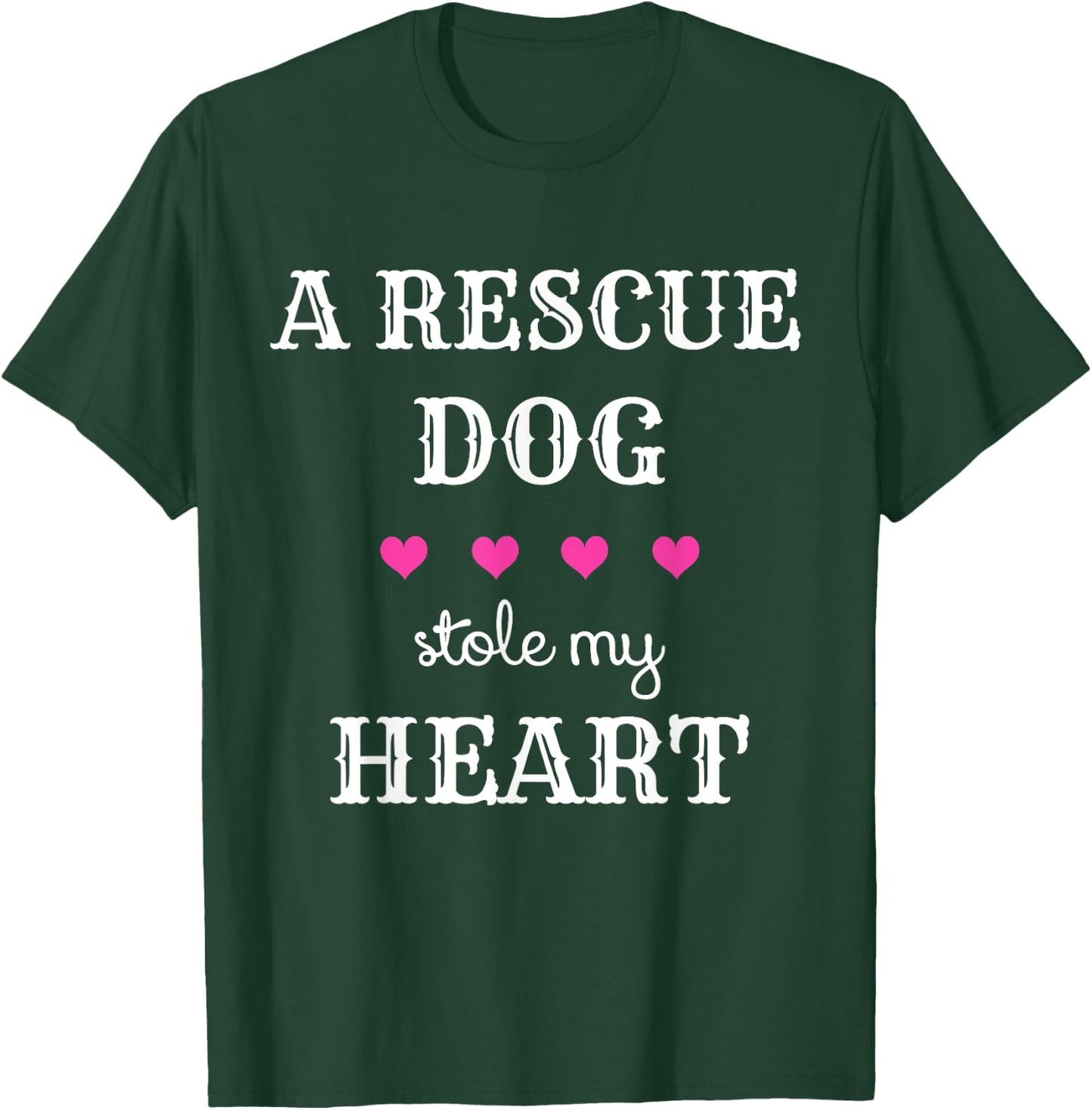 Dog Rescue - A Rescue Dog Stole My Heart Women Girls Kids T-Shirt - T-Shirt | Forest