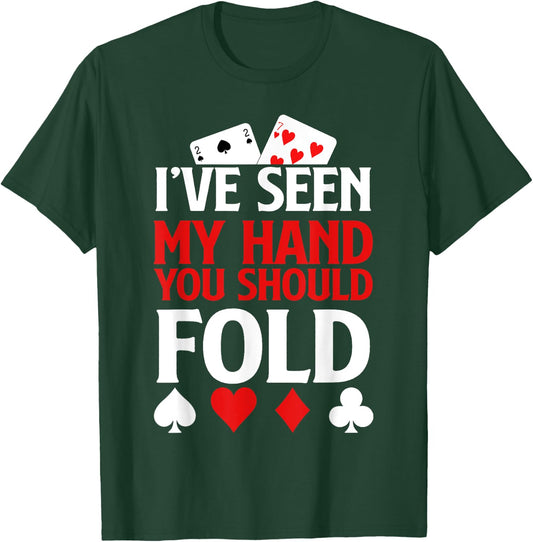 Funny Poker - Texas Holdem Lucky Poker T-Shirt - T-Shirt | Forest