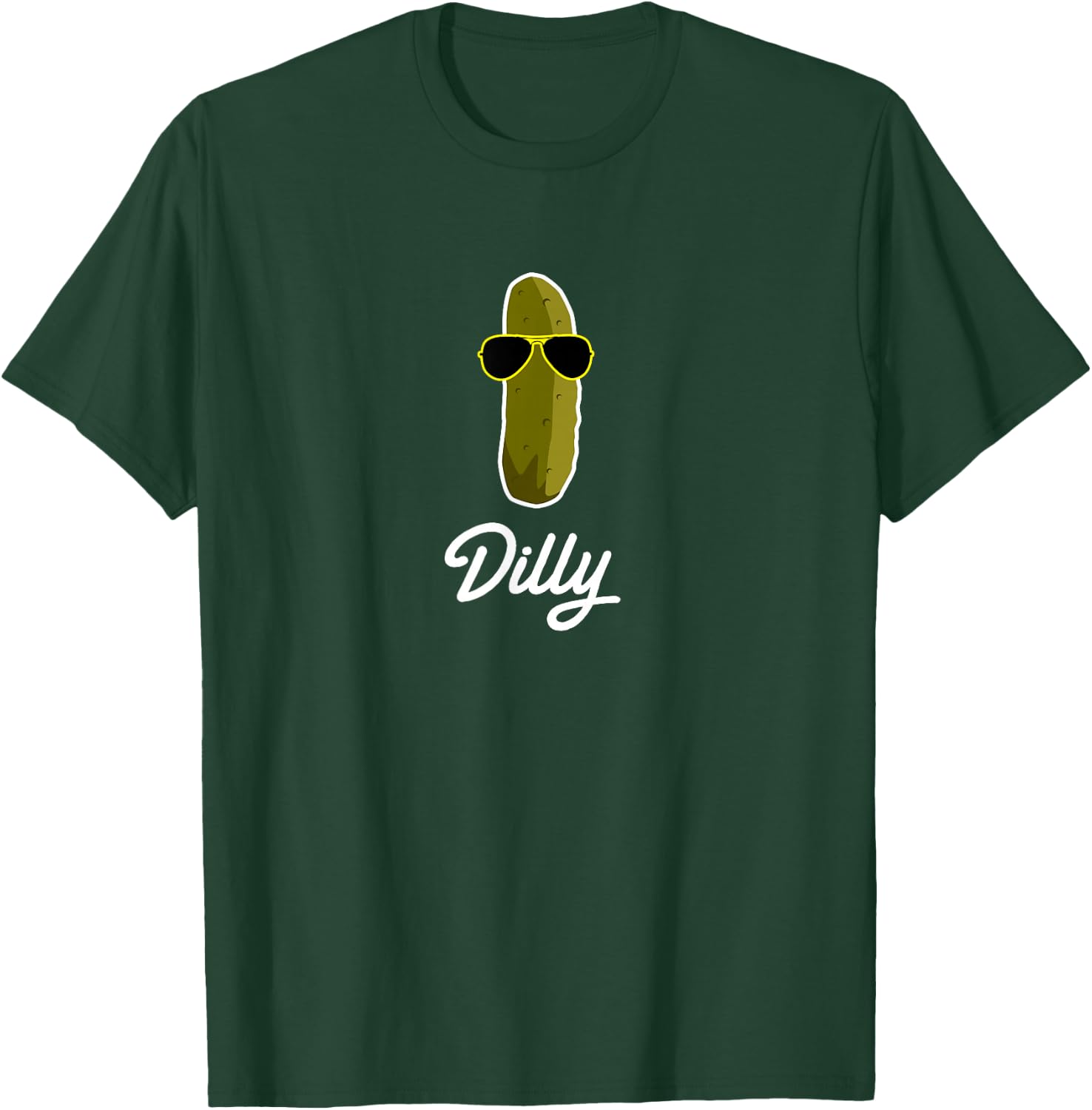 Funny Pickle Dilly Food Gift T-Shirt - T-Shirt | Forest